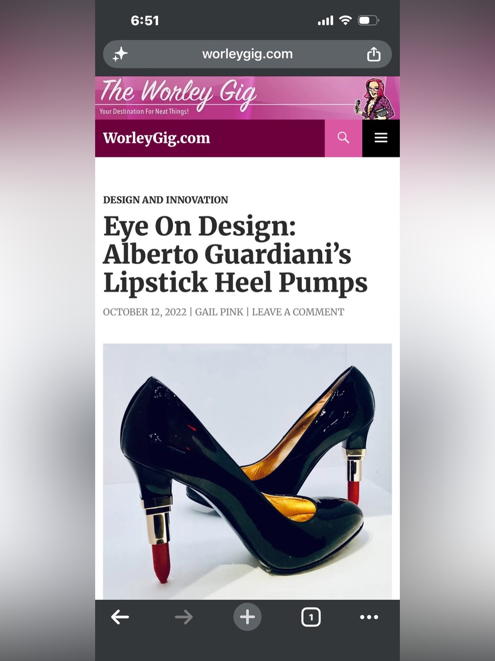 Alberto Guardian Black Patent Pump with Red & Blue Accent Heels 6 BNIB LUXURY - Picture 6 of 9